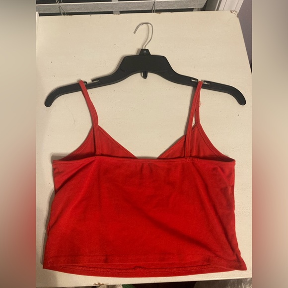 Medium Red Cropped Tank Top - Picture 2 of 2